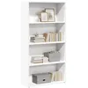 Image de vidaXL Bibliothèque blanc 80x30x152 cm bois d'ingénierie857940