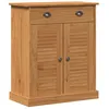 Image de vidaXL Cabinet de salle de bain marron miel 68 x 34 x 80 cm