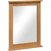 Image de vidaXL vidaXL Miroir marron miel 55,5 x 5 x 70 cm Bois massif en pin
