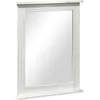 Image de vidaXL Vidaxl Miroir Avec Miroir Blanc 55,5 X 5 X 70 Cm Bois Massif En Pin