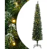 Image de vidaXL Sapin de Noël artificiel mince 300 LED 180 cm3315760