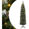 Image de vidaXL Sapin de Noël artificiel mince 150 LED 120 cm