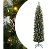 Image de vidaXL Sapin de Noël artificiel mince 300 LED 180 cm3315780