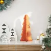 Image de vidaXL Arbre de Noël en bois pour décoration 49 cm bois de pin massif858176