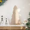 Image de vidaXL vidaXL Arbre de Noël en bois pour décoration 69,5cm bois massif de pin