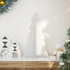 Image de vidaXL Arbre de Noël en bois pour décoration blanc 69,5 cm pin massif858178