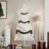 Image de vidaXL Arbre de Noël en bois pour décoration blanc 150 cm pin massif858193