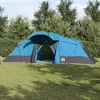 Image de vidaXL Tente Familiale Vidaxl Avec Fenêtres En Dôme Bleue Pour 4 Personnes Étanche