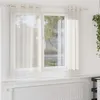 Image de vidaXL Vidaxl Rideaux En Voile Avec ?illets 2 Pcs Crème 140x175 Cm