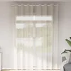 Image de Vidaxl Rideaux En Voile Avec ?illets 2 Pcs CrÃ¨me 140x300 Cm