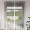 Image de Vidaxl Rideaux En Voile Avec ?illets 2 Pcs Gris FoncÃ© 140x260 Cm