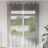 Image de Vidaxl Rideaux En Voile Avec ?illets 2 Pcs Gris FoncÃ© 140x300 Cm