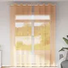 Image de Vidaxl Rideaux En Voile Avec ?illets 2 Pcs Orange 140x260 Cm
