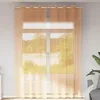 Image de Vidaxl Rideaux En Voile Avec ?illets 2 Pcs Orange 140x300 Cm