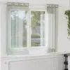 Image de Vidaxl Rideaux En Voile Avec ?illets 2 Pcs Gris Clair 140x175 Cm
