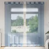 Image de Vidaxl Rideaux En Voile Avec ?illets 2 Pcs Bleu Royal