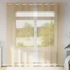 Image de Vidaxl Rideaux En Voile Avec ?illets 2 Pcs Sable