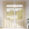 Image de Vidaxl Rideaux En Voile Avec ?illets 2 Pcs Sable
