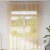 Image de Vidaxl Rideaux En Voile Avec ?illets 2 Pcs Sable