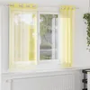 Image de Vidaxl Rideaux En Voile Avec ?illets 2 Pcs Jaune