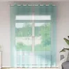 Image de Vidaxl Rideaux En Voile Avec ?illets 2 Pcs Turquoise