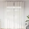 Image de Vidaxl Rideaux En Voile Avec ?illets 2 Pcs Blanc