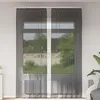 Image de Vidaxl Rideaux En Voile Avec Passe-Tringles 2 Pcs Noir
