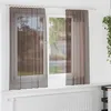 Image de Vidaxl Rideaux En Voile Avec Passe-Tringles 2 Pcs Marron