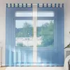 Image de Vidaxl Rideaux En Voile Avec Passe-Tringles 2 Pcs Bleu Royal