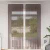 Image de Vidaxl Rideaux En Voile Avec Passants 2 Pcs Marron