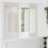 Image de Vidaxl Rideaux En Voile Avec Passants 2 Pcs CrÃ¨me
