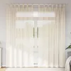 Image de Vidaxl Rideaux En Voile Avec Passants 2 Pcs CrÃ¨me
