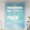 Image de Vidaxl Rideaux En Voile Avec Boucles 2 Pcs Turquoise 140x260 Cm