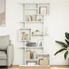 Image de vidaXL Bibliothèque blanc 92x29x188 cm bois d'ingénierie3310316