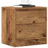 Image de vidaXL Table de chevet vieux bois 40x30x40 cm bois d'ingÃ©nierie