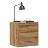 Image de vidaXL Tables de chevet 2 pcs chêne artisanal bois d'ingénierie855927