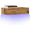Image de vidaXL Meuble TV avec éclairage LED vieux bois 60x35x15,5 cm856343