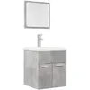 Image de vidaXL Ensemble de meubles de salle de bain 2 pcs gris bÃ©ton