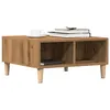 Image de vidaXL Table basse chêne artisanal 60x60x30 cm bois d'ingénierie856441