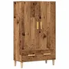Image de vidaXL Buffet haut vieux bois 70x31x115 cm bois d'ingénierie856914