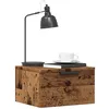 Image de vidaXL Tables de chevet murales 2 pcs vieux bois 34x30x20 cm856980
