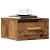Image de vidaXL Tables de chevet murales 2 pcs vieux bois 35x35x20 cm857064