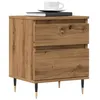 Image de vidaXL Table de chevet chêne artisanal 40x35x50 cm bois d’ingénierie857398