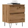 Image de vidaXL Table de chevet chêne artisanal 40x35x50 cm bois d’ingénierie857418