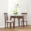 Image de vidaXL Chaises à manger coussins 2 pcs marron bois massif caoutchouc4102387