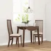 Image de vidaXL Chaises Ã  manger coussins 2 pcs marron bois massif caoutchouc