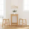 Image de Vidaxl Chaises De Bar Avec Coussins 2 Pcs Bois Massif D'hévéa