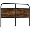 Image de vidaXL TÃªte de lit chÃªne fumÃ© 135 cm acier et bois d'ingÃ©nierie