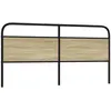 Image de vidaXL TÃªte de lit chÃªne sonoma 180 cm acier et bois d'ingÃ©nierie