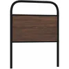 Image de vidaXL Vidaxl Tête De Lit Chêne Marron 80 Cm Acier Et Bois D'ingénierie